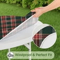 thumbnail image 5 of Green and Red Christmas Plaid Pattern Round Fitted Tablecloth with Elastic Edge,Dining Table Cover Waterproof,Outdoor Round Tablecloth for Camping,Dining,Indoor and Outdoor, 5 of 7