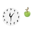 thumbnail image 1 of Reloj De Pared Con Bailarina De Ballet, Silencioso, Decorativo Para Cocina, Oficina, Hogar, Estatua, Adorno, Obra De Arte De Simulación, Figura De Cerámica, Escultura De Fruta Para, 1 of 8