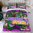thumbnail image 4 of Moose Tube Conjunto de sábanas temático, trío de piezas, cómodo y amigable con la piel, diseño único, regalo de decoración para el hogar para familiares, amigos y fans, 90 cm * 190 cm, 4 of 6