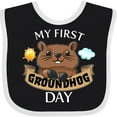 thumbnail image 3 of Inktastic My First Groundhog Day Cute Boys or Girls Baby Bib, 3 of 4