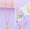 thumbnail image 5 of 104pcs (4 Sets) Golden Alphabet Letter Charms Alloy Double Sided A-Z Initial Letter Dangle Pendants for DIY Necklace Bracelet Jewelry Making Supplies, 5 of 7