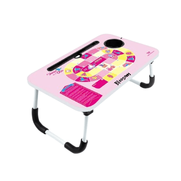 Mesa Plegable Bloosom  Portafolio De Madera Soporte Laptop Portátil Rosa