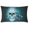 thumbnail image 1 of RYLABLUE Stylish Cute Cold Blooded Skull Pattern New Pillow Case 20x30 inches, 1 of 1