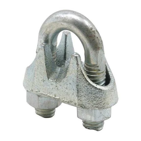 Prime-Line GD 12253 3/8-Inch Galvanized Garage Door Cable Clamps, 2-Pack