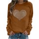 thumbnail image 1 of Sudadera Para Mujer Cuello Redondo Sudadera de Gran Tamaño Casual Manga Completa Cuello Redondo Tops Camisas Sueltas Blusa Jersey Sudadera Con Estampado Brillante Odeerbi ODB136837, 1 of 5