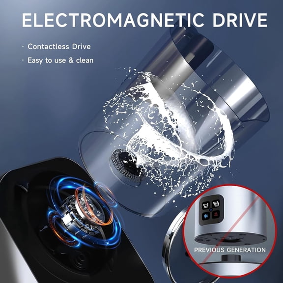 Electric Milk Frother and Steamer for Coffee with Milk Frother Cup (700ml/23.6oz,Milk 150ml)