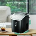 Auseo Portable Nugget Ice Maker Countertop, SelfCleaning Function