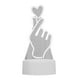 thumbnail image 2 of Lámpara de mesa con luz nocturna LED acrílica 3D para niños, regalo para niños, decoración del hogar Corazón de dedo, 2 of 8