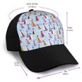 thumbnail image 2 of Yiaed Sailboats And Seagulls Print Baseball Cap Dad Hat Polo Style Plain Blank Adjustable Size, 2 of 5