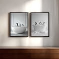 thumbnail image 3 of Animals Taking a Bath Abstract Funny Canvas Painting Print Wall Art for Living Room Bathroom Decoration Frameless, 3 of 7