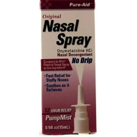 Product Of Pure- Aid, Nasal Decongestant Spray, Count 1 - Nasal Spray/Inhaler / Grab Varieties &
