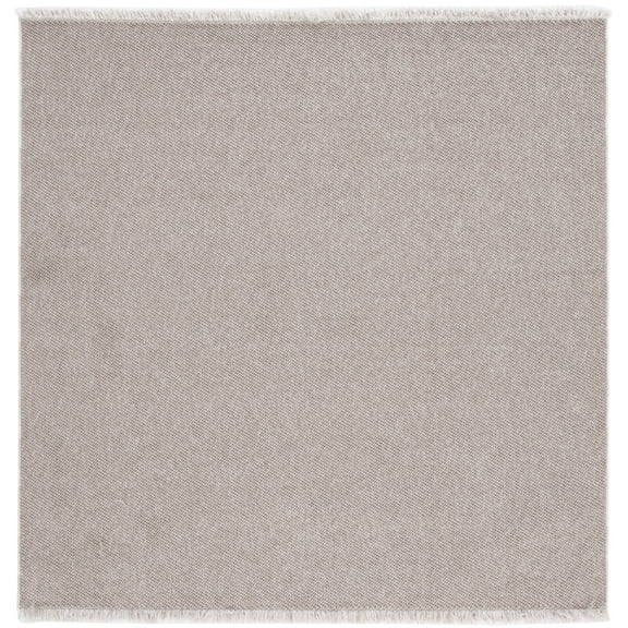 SAFAVIEH Lotus Leila Solid Area Rug, Beige/Ivory, 6'7" x 6'7" Square