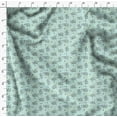 thumbnail image 5 of Soimoi Green Rayon Fabric Star & Miracle Happened All The Time Text Fabric Prints By Yard 56 Inch Wide, 5 of 5
