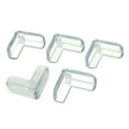 thumbnail image 1 of Unique Bargains Desk Table Corner Clear Silicone Right Angle Safety Cushion Pad Protector 5 Pcs, 1 of 2