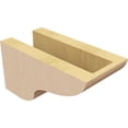 thumbnail image 5 of 4"W x 8"D x 4"H Wide Greensboro Rough Cedar Woodgrain TimberThane Corbel, Primed Tan, 5 of 6