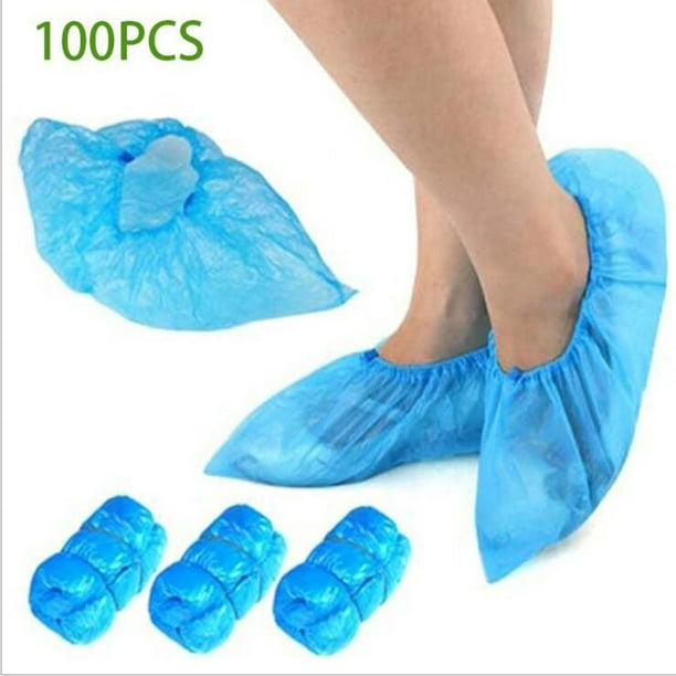 Couvre chaussure bleu en polypropylène avec antidérapant