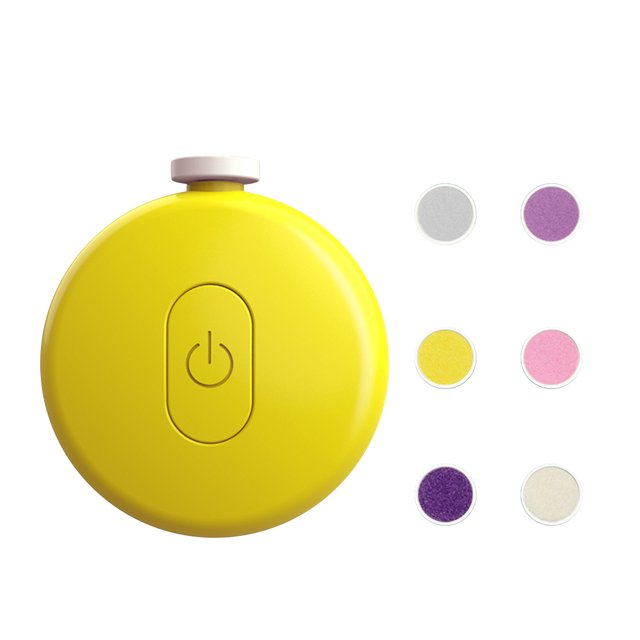 Recortador eléctrico para el cuidado de las uñas de bebés, herramienta pulidora de uñas para recién nacidos, lima de uñas para bebés con cabezal de molienda de 6 uds para niños