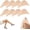 Beige, 4 Pairs, variant on Soft Sponge Adjustable Shoe Filler, Reusable Shoe Toe Inserts for Loose Shoes, Unisex Size Inserts for High Heel Shoes (Beige, 2 Pairs)