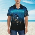 thumbnail image 2 of Fotbe Planet Earth Camisa Hawaiana para Hombre Unisex – Camisa Casual de Verano con Botones de Manga Corta de Algodón y Lino,3X-Large, 2 of 7