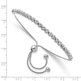thumbnail image 2 of Diamond2Deal 14K White Gold Beaded Bolo Bracelet for Women, 2 of 4
