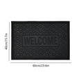 thumbnail image 3 of 23.6x15.7-inch 3D Embossed Welcome Mat | Non-Slip PVC Door Mat Heavy Duty Scratch-Resistant Indoor/Outdoor Rug (Black/Gray/Red 0.79lb)​, 3 of 6