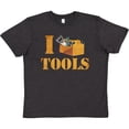 thumbnail image 3 of Inktastic I Love Tools Youth T-Shirt, 3 of 5