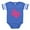 Royal Blue, variant on CafePress - Texas - Cute Infant Baby Football Bodysuit
