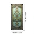 thumbnail image 2 of Stained Glass Window Privacy Film,Vintage Rainbow Window Film Static Cling Non-Adhesive Window Clings Decorative Glass Decal for Home Office, 17.7"x39.4", 2 of 5