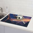 thumbnail image 6 of Xecao Starry Sky Flying Tiger patten Microfiber Dish Drying Mat,Absorbent Dish Drainer Kitchen Counter,Super Absorbent Dish Drying Pads 18×24 Inch, 6 of 7