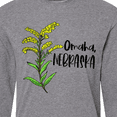 thumbnail image 4 of Inktastic Omaha, Nebraska Goldenrod Flower Long Sleeve T-Shirt, 4 of 5