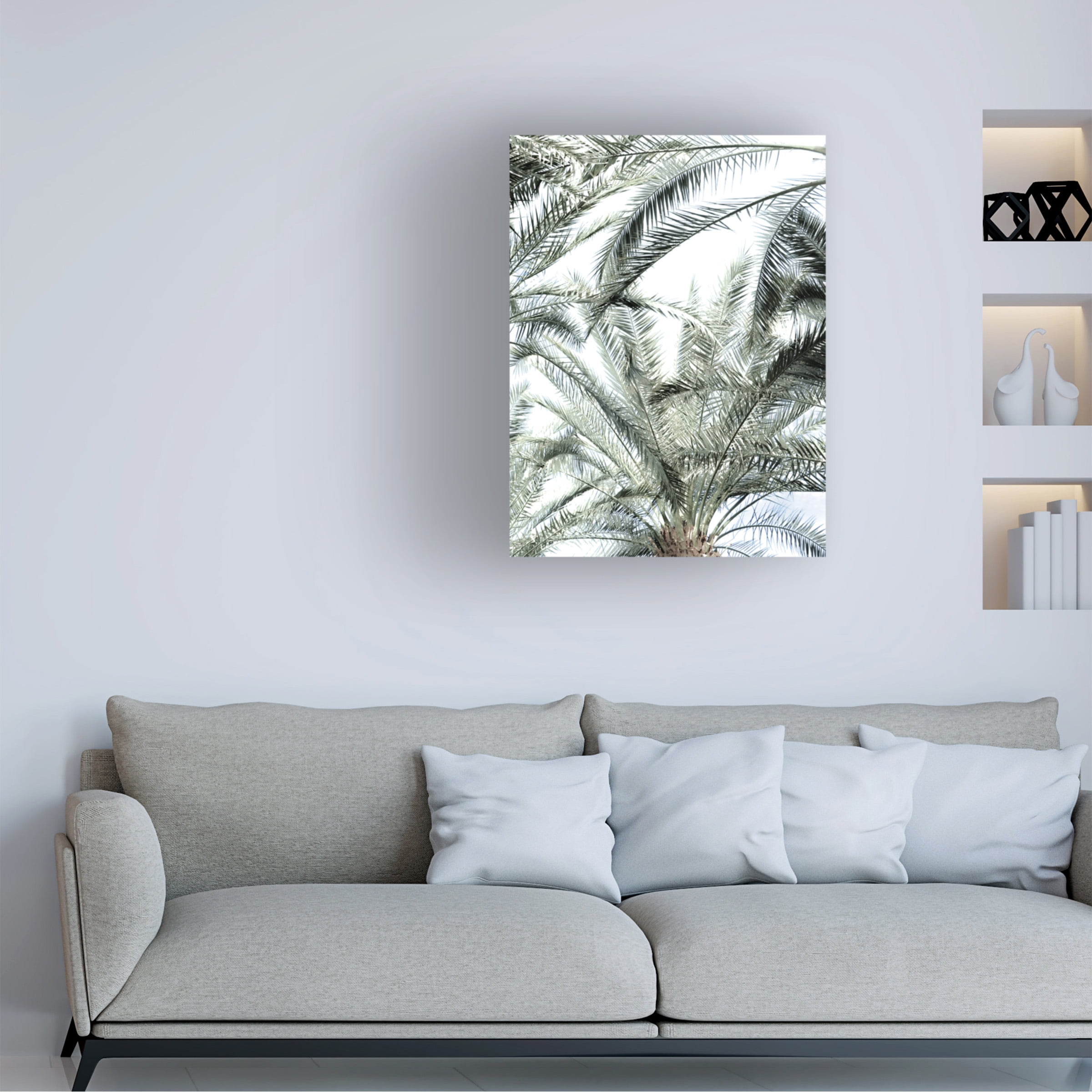 Blue Palomino 'Palm Crown' Canvas Art