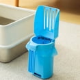 thumbnail image 6 of Cat Litter Scoop, Cat Litter Scooper with Holder for Litter Box, Large Shovel, 3 in 1 Portable Kitty Poop Disposal Blue, 6 of 6