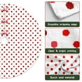 thumbnail image 6 of 36 Inch Christmas Tree Skirt – Velvet Plush Tree Mat, Soft Thickened Polyester with Red Ties, Single-Sided Printing, Available in 30in/36in/48in, Perfect for Holiday Xmas Tree Decoration, 6 of 7
