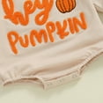 thumbnail image 5 of Newborn Baby Boy Girl Halloween Outfit Hey Pumpkin Sweatshirt Bubble Romper Oversized Bodysuit First Halloween Cute Baby Clothes, 5 of 7