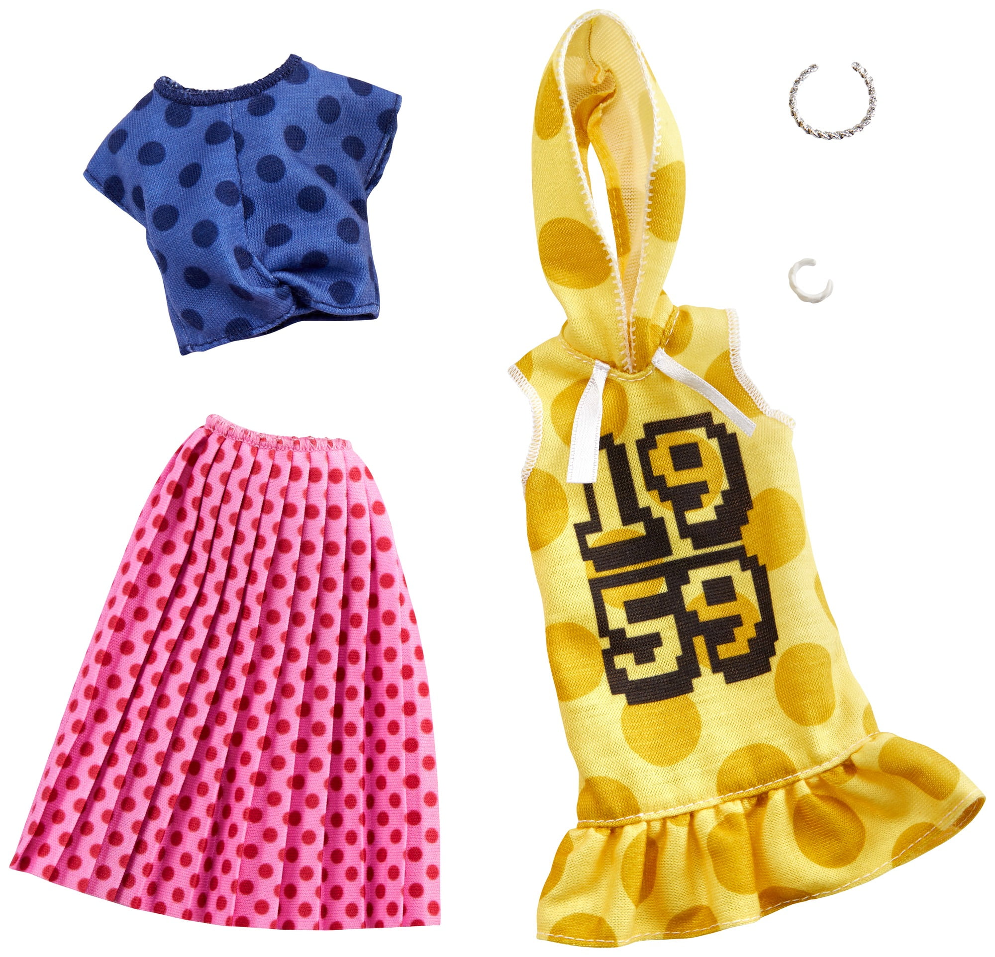Barbie Clothes -- 2 Outfits and 2 Accessories for Barbie Doll - Walmart.com