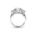 thumbnail image 2 of 1 5/8ct Three Stone Diamond Engagement Ring Solid 14K White Gold, 2 of 2