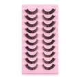 thumbnail image 1 of Pestañas Postizas Racimos Pestañas Postizas Naturales Blackest Black Maybelline 10 pares de pestañas autoadhesivas reutilizables extensión de pestañas postizas gruesas naturales No necesita pegamento, 1 of 2