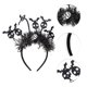 thumbnail image 5 of Accesorios Únicos 1 Pc Diadema de Patrón de Murciélago para Halloween 4.72" Diámetro Negro, 5 of 6