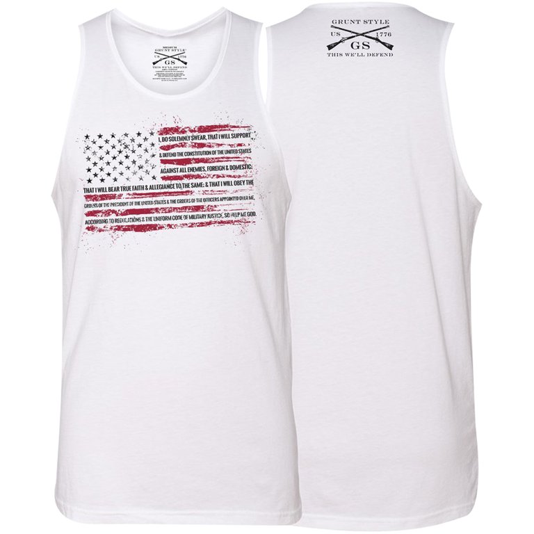 for eksempel skovl Nødvendig Grunt Style The Oath Tank Top - Medium - White - Walmart.com