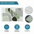 thumbnail image 6 of Boho Geometric Placemats Set of 8, Farmhouse Green Abstract Stripes Leaves Placemats for Dining Table, Place Mats for Kitchen Tabletop, Waterproof Wipeable Dining Table Mats Set, 6 of 9