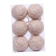 thumbnail image 5 of 6 bolas navideñas de espuma envueltas en hilo con cuerda para colgar, adornos para el hogar, para aniversarios y interiores. Champán, 5 of 8