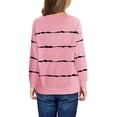 thumbnail image 2 of Sherrylily Girls Striped Color Block Sweatshirts Kids Tie Dye Crewneck Long Sleeve Pullover Tops 4-15 Years, 2 of 3