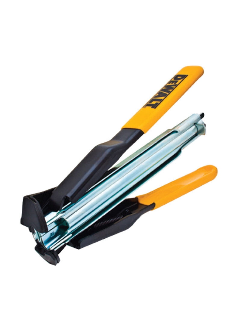 DEWALT Hog Ring Pliers Kit P7DW - Case Hardened Steel, Rubber Grip - 1000 Rings, Multicolor