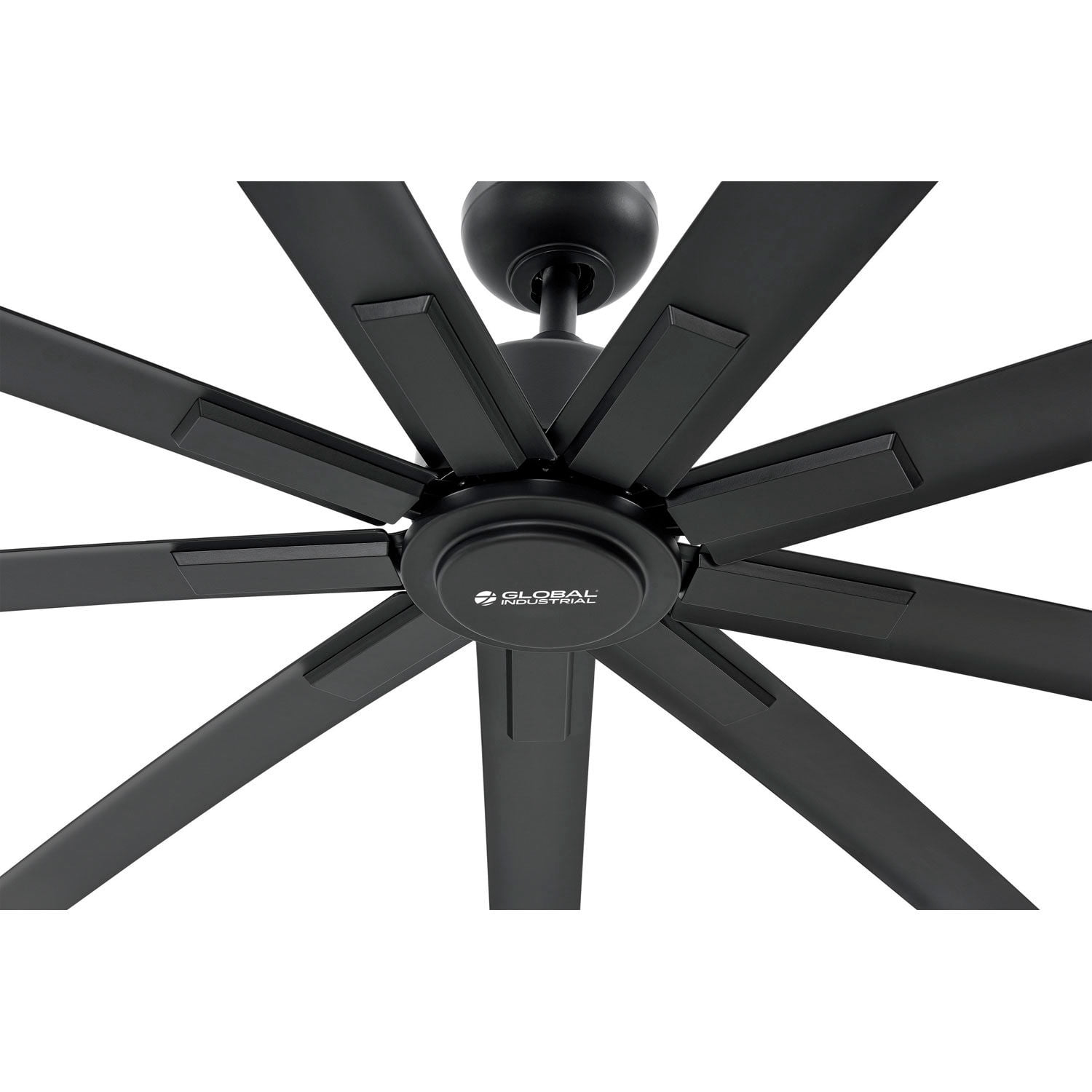 Global Industrial 108"" Industrial Ceiling Fan DC Motor 6 Speed 20000 CFM Black