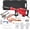 2200W 65A 4-piece set, variant on Demolition Hammer, Heavy Duty 3600W Electric Jackhammer, 1800 BPM Concrete Breaker 2pcs Chisels Bit Chipping W/Case, Gloves