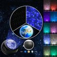thumbnail image 4 of Lámpara de proyector de cielo estrellado Luz de noche creativa para dormitorio Lámpara de cielo estrellado con atmósfera con control remoto y música Bluetooth, 4 of 4