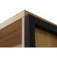 thumbnail image 3 of Modern Open Wood Laminate Bookcase Fully Assembled Light Brown, 3 of 6