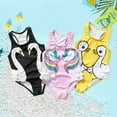 thumbnail image 6 of Toddler Girls Ruffled Swimsuit Kids Cartoon Print Swimming Bikini Bathing Suit Swimwear Summer Sunsuit Beach Wear 18M-6T, 6 of 6