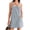 Blue, variant on Women Summer Striped Casual Denim Dress Sleeveless Denim Dress with Pockets
