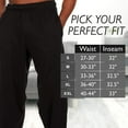 thumbnail image 5 of Essential Elements Pajama Pants for Men - 3 Pack Pajama Bottoms - 100% Cotton Lounge Pants, Comfortable PJ Pants, 5 of 8